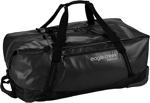 Eagle Creek Migrate Wheeled Duffel Bag, 130L, Midnight Black