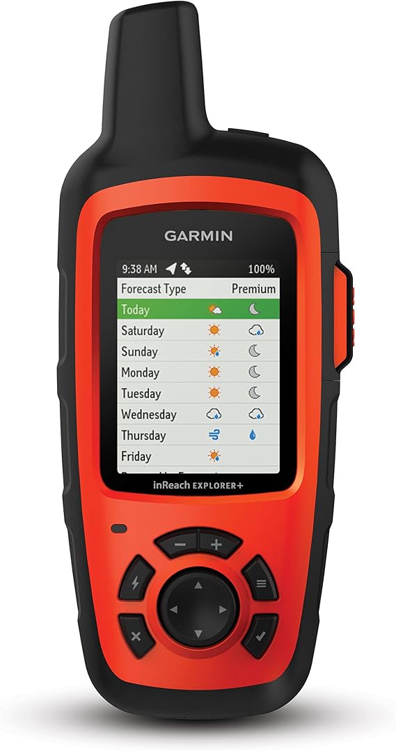Garmin 010-01735-10 inReach Explorer+, Handheld Satellite Communicator with Topo Maps and GPS Navigation