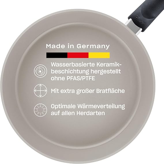 Fissler Ceratal Comfort Aluminium Frying Pan Ceramic Coated (Diameter 20 cm) Ceramic Non-Stick Induction