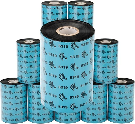 Zebra 6100 Wax/Resin Ribbon | 4.33" x 1476' | 1" Core, 6/Pack