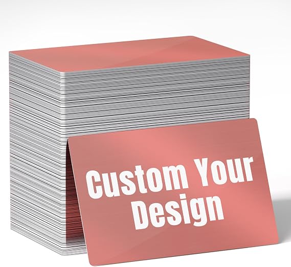 Personalized Metal Business Cards, Bulk 20-800 for VIP Membership Cards