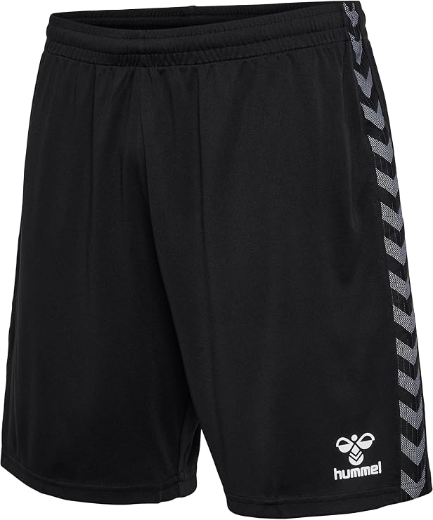 hummel Authentic PL Men's Sports Shorts - Short Sports Trousers & Training Trousers with Adjustable Drawstring in the Waistband - Trousers Made of 100% Recycled Polyester - Breathable and Quick-Drying