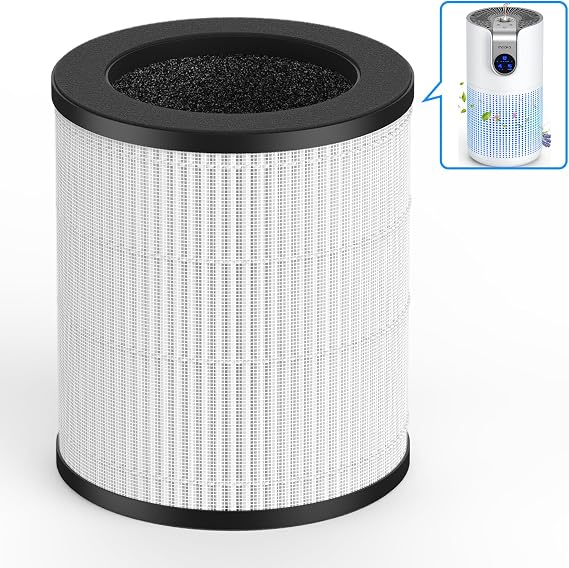 MOOKA M03 Air Purifier Replacement Filter, Official Certified H13 True HEPA Genuine Washable Air Filter Compatible with M03B-D03W01 Air Purifier (1 PACK)