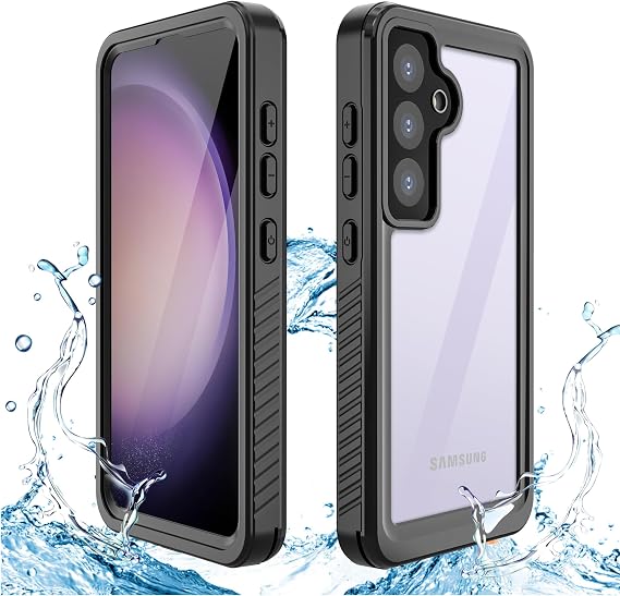 Ankoe for Samsung Galaxy S24 Waterproof Case, IP68 Certified Extreme Series Shockproof Dirtproof Snowproof Full-Sealed Armor Cover W/Built-in Screen Protector for Samsung Galaxy S24 Black