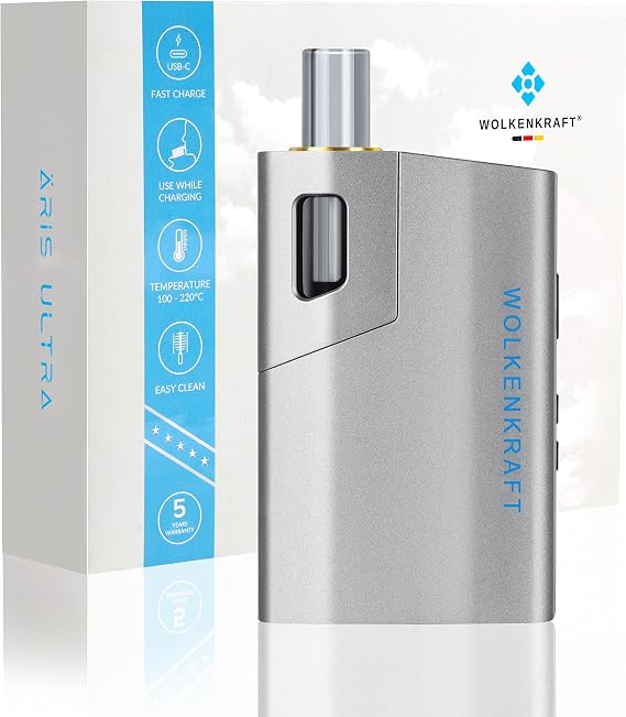 WOLKENKRAFT ÄRiS ULTRA Premium Vaporizer *Gun Metal* *no nicotine*