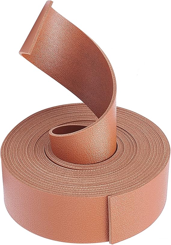 GORGECRAFT Double Sided Leather Straps Strips Coffee 118 Inch Long 1.18 Inch Wide Cowhide Leather Wrap Flat Cord for DIY Bag Belt Strap Belt Watch Furniture Handles Craft Projects