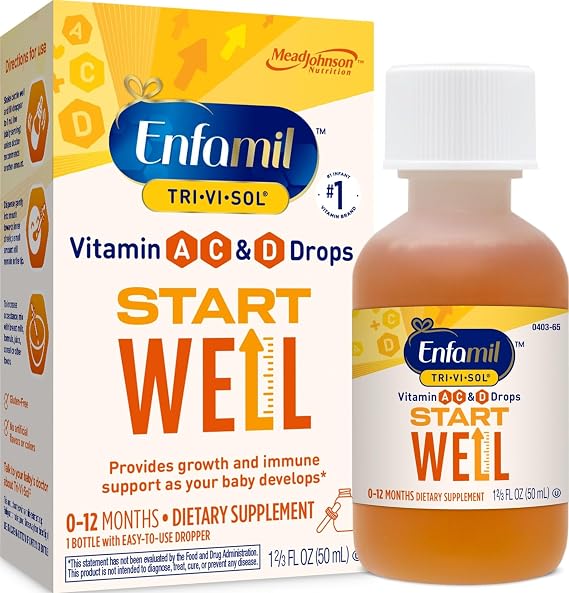Enfamil Tri-Vi-Sol Infant Multivitamin Drops, Baby Vitamins, 50mL