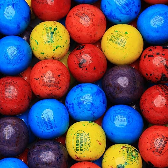Gumballs for Gumball Machine - Berry Mix 1 Inch Double Bubble Gum Balls Bulk - Gumball Machine Refills - Chewing Gum - 4.8 LB