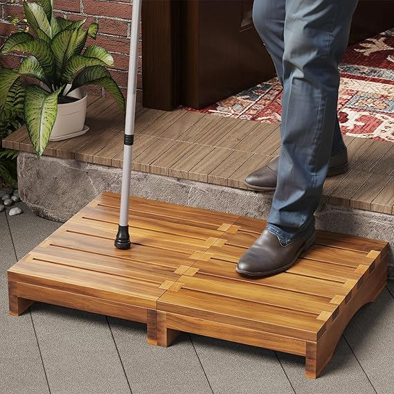 Toilet Stool and Wooden Platform