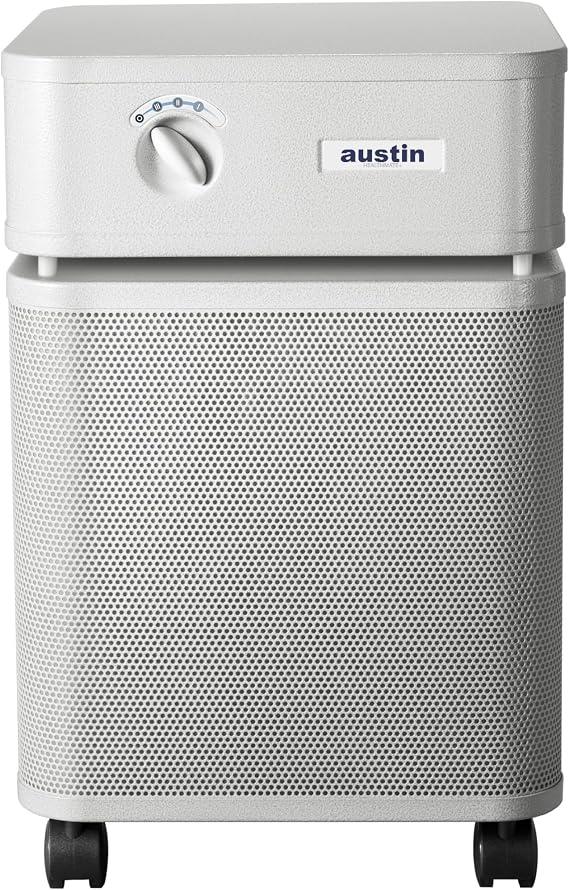 Austin Air HealthMate Plus Air Purifier - Advanced 4- Stage Filtration Air Purifiers For Home with Activated Carbon & Zeolite - Ideal as Air Purifiers for Bedroom or Large room, Model B450 Sandstone