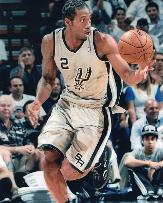 KAWHI LEONARD SAN ANTONIO SPURS 8x10 sports photo (EX)