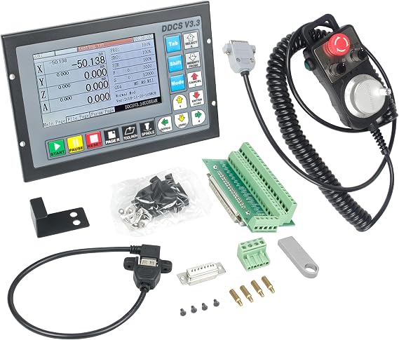 CNCTOPBAOS 4 Axis CNC Controller Offline Stand Alone PLC DDCSV3.3 w/ MPG