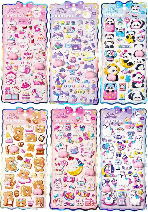 2026 Popularity Rising Buttock Sticker, 3D Squishy, Deco Sticker, Reward Sticker, Notebook, Smartphone DIY, Diary, Girls, Kids, Adults, Gift Set of 4