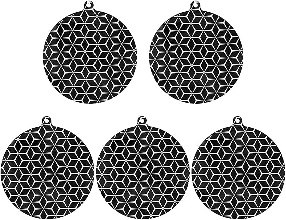 5 PCS Induction Hob Protector, Induction Hob Cover Mat, Hob Covers for Induction Hob Anti-Slip Mat Silicone Pad Scratch Protector Cover Heat Insulated Mat (20 cm, Black)