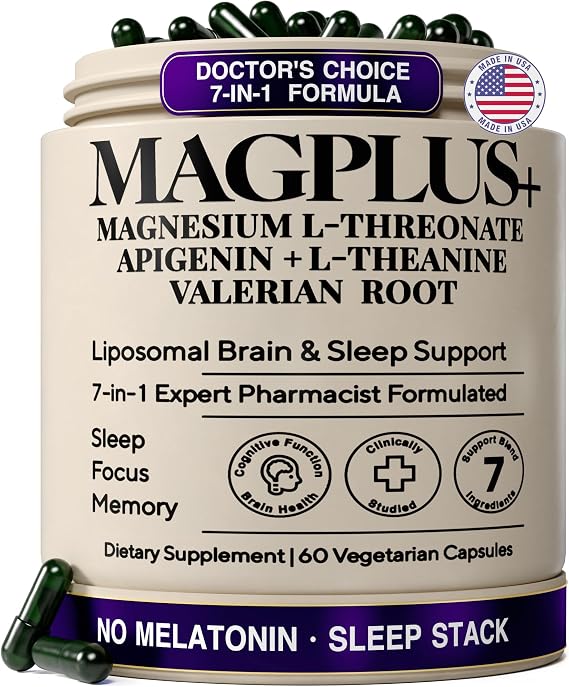 Liposomal Magnesium L-Threonate with Apigenin, L-Theanine, Valerian Root
