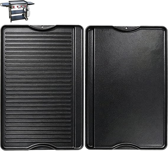24" X 16" Reversible Cast Iron Griddle for Camp Chef, Stove Top Accessories