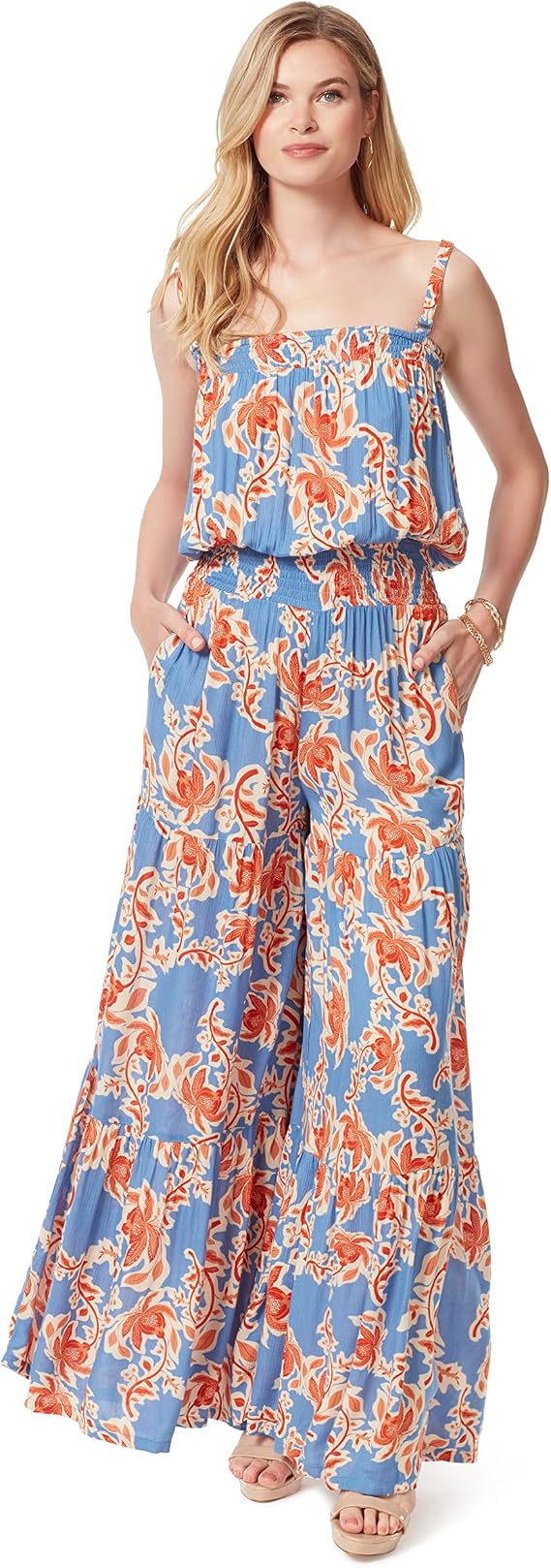 Jessica Simpson Women's Devyn Smocked Jumpsuit