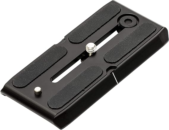 Benro Arca-Swiss Style Professional Quick Release Plate Anti-Twist Rubber Base, 1/4"-20 Camera Screw, Safety Stop Design & Durable Aluminum Construction (QR4PRO)
