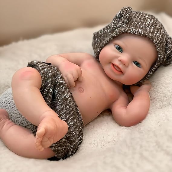 Abenduot 16 Inch Silicone Baby Doll Full Body Lifelike Reborn Dolls