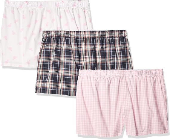 Amazon Brand - Goodthreads Men's 3-Pack Stretch Woven Boxer Shorts