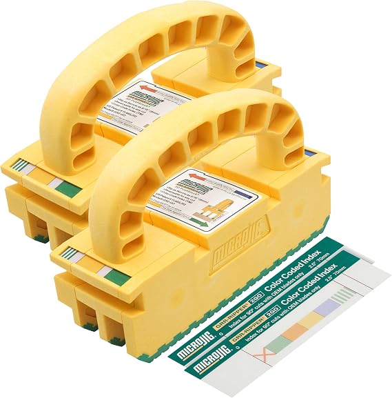 MICROJIG GRR-RIPPER 2GO Push Block for Routers, Jointers, Band and Table Saws, Woodworking Tool, Extreme Grip, GR2-GO-2 Pack