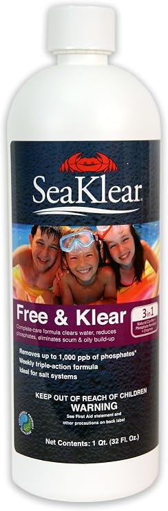 SeaKlear Free and Klear Phosphate Treatment Solution, 1-Quart