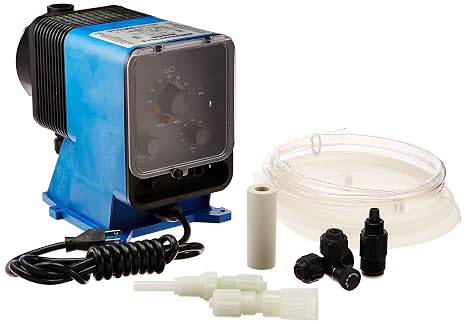Pulsafeeder LPH7SA-PTC3 Pulsafeeder Diaphragm Metering Pump, ABS Body, Polypropylene Head & Fitting, Adjustable Single Head, 240 GDP, 125 Max Strokes/Min, 35 psi Max Pressure