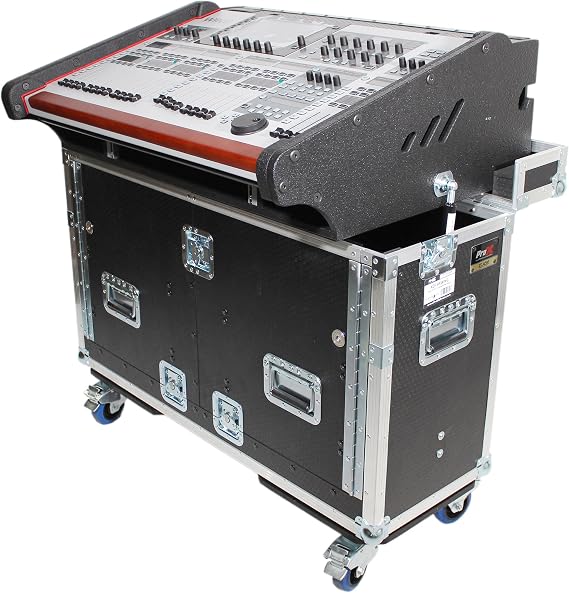 ProX XZF-BWING For Behringer Wing Flip-Ready Hydraulic Console Easy Retracting Lifting Flight Case and wheels