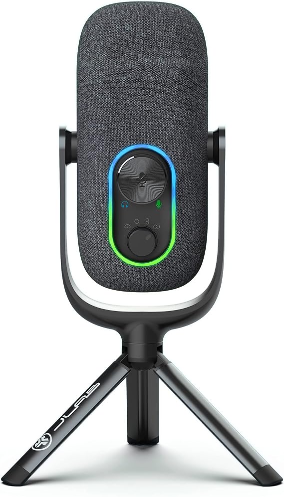 JLab JBuds Talk, USB Microphone, Cardioid Omni Stereo Bi-Directional, White