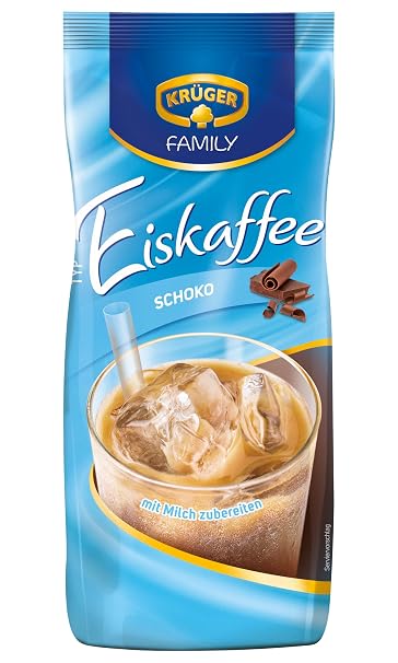 KRÜGER Family Iced Coffee Chocolate Instant Coffee 500 g Bag Flavoured drink powder soluble bean coffee caffeinated