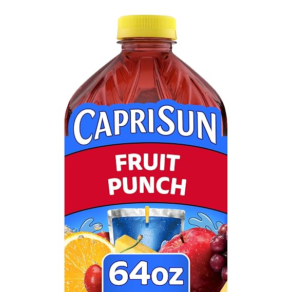 Capri Sun Juice Drink Blend, Fruit Punch Flavored, 64 oz Bottle