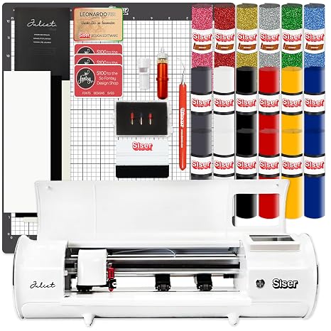 Siser Romeo 24" Professional Vinyl Cutter Machine Bundle with HTV, Design Software & Designs