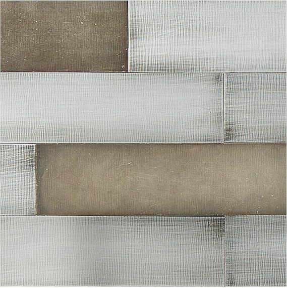 Aspect Peel & Stick Distressed Metal Panel in Gilded Silver (6X6 Inch Sample)