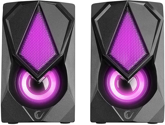 Rampage RMS-G19 2.0 5 Watt LED Işıklı Siyah Multimedia Speaker