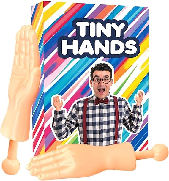 DR DINGUS Tiny Hands (1 Pair - Original) - Little Small Mini Hand Stick Puppet
