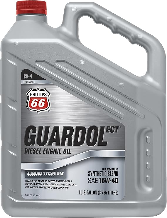 1077869 Diesel Engine Oil (Guardol ECT- API CK-4 with Liquid Titanium 15W40-1 Gallon), 128 fl. oz, 1 Pack