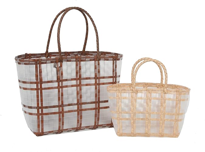 Women's straw woven handbag; women's solid color woven handbag; bring a small handbag
