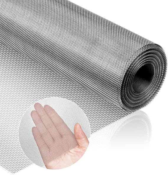 Wire Mesh Air Vent Mesh Cover 30 X 200CM 304 Stainless Steel Woven Wire Mesh 50 mesh Filter Screen for DIY Projects Vent Cage Garden Window Filter