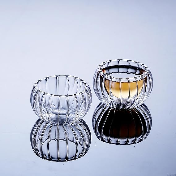 Promosyonca Dekoratif Cam Lokumluk, 8x8 cm, 6'lı Set