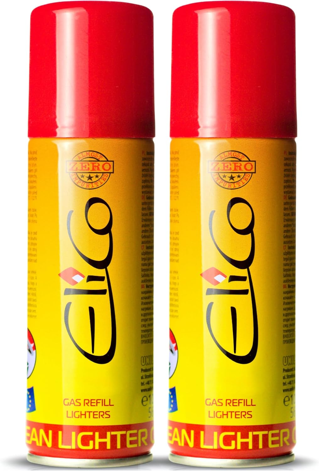 Lighter Gas Refill - Lighter Gas for Refilling Butane Gas for Flame Burners Windproof Lighters Stick Lighters Jet Flames - Butane Gas Refill Bottle with Adapter (2 x 100 ml)