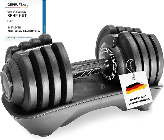 Adjustable Dumbbell Set 12 kg 18 kg 24 kg 40 kg 15 Weight Settings Single Dumbbell Adjustable Dumbbell Adjustable and Space-Saving (Fix Lock) Weights for Home Gym Strength Training