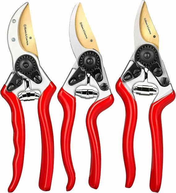 Haus & Garten ClassicPRO + EnduroPRO + PrecisionPRO Titanium Pruning Shears Bundle