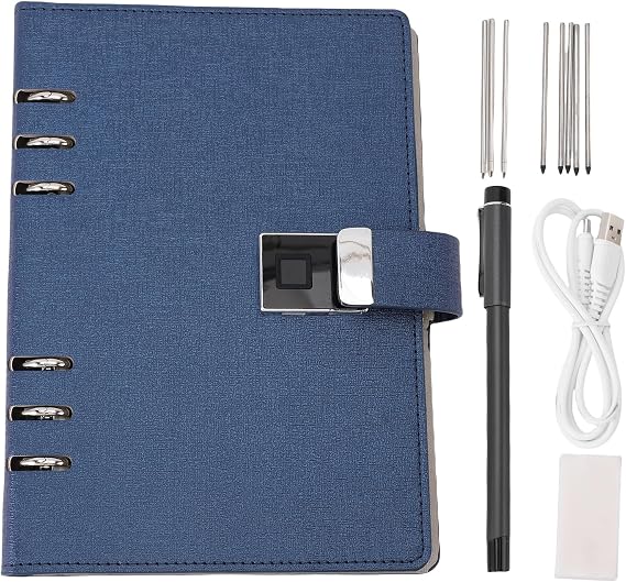 Denash Smart Notebook, AI Transcription Reusable Digital Notebook, Smart Writing Pad with Bluetooth 5.0 Smart Pen for Note Taking and Drawing