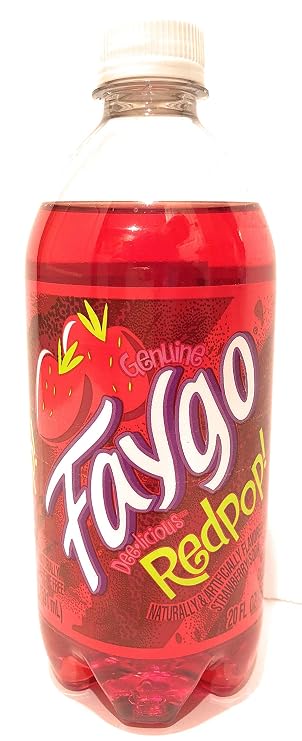 Faygo Redpop soda, 20-oz. plastic bottle
