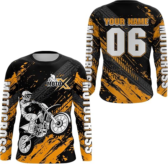 Custom Motocross Jersey Kid Adult Upf30+ Dirt Bike Jersey Off-Road Jersey Motorcycle Jersey Motocross Shirt MX Jersey