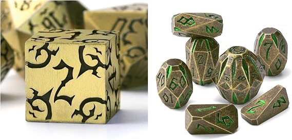 Stonehenge DND Dice Set & Bat Dice Set for D and D TTRPGS Dice Set