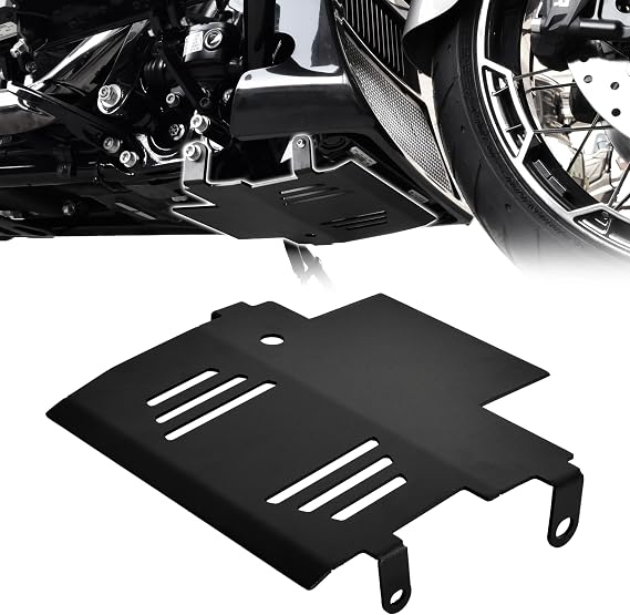 Skid Plate Kit for Harley CVO Road Street Glide 2023-later, Black Aluminum Engine Chassis Protection Guard for FLHX FLTRX FLTRXSTSE 2024-2025 Accessories