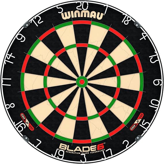 WINMAU Blade 6 Professional Bristle Dartboard - Specification Official Tournament