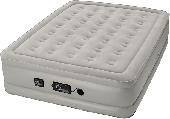 insta-bed Raised 19 inch Queen Airbed with NeverFLAT Pump