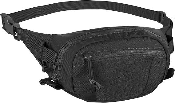 Helicontex Waist Bag, Waist Pouch, Hip Bag, Military Bag, Tactical Outdoors, Camping, Climbing, Cycling, Hiking, Survival Games, Bikes, Motorcycles, POSSUM WAIST PACK, Possum, Waist Pack, 1.5L Black